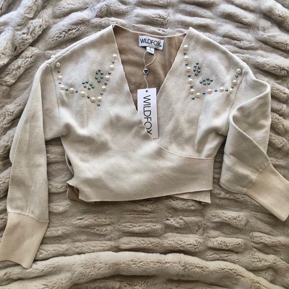 Wildfox Wilder Mock Wrap top size small - Picture 8 of 12